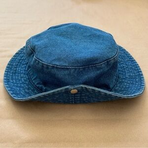 Vintage Blue Denim Bucket Hat